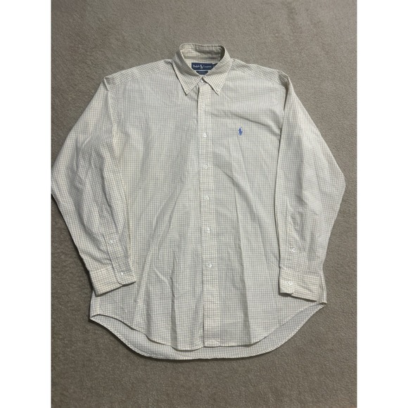 Ralph Lauren Medium Multicolor Plaid Button Down Blake Shirt Long Sleeve Cotton - Picture 1 of 5